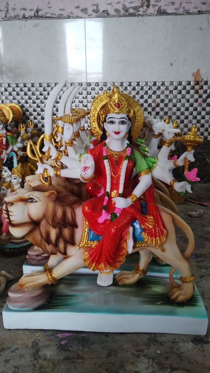 Durga Maa Idol with Lion-- 20 inch 