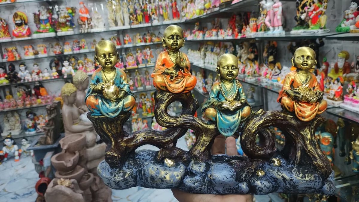 Meditating Monk Showpiece--14 inch 