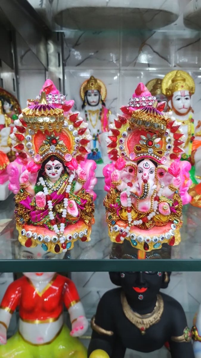 Lakshmi Ganesha Idol Set--5 inch 