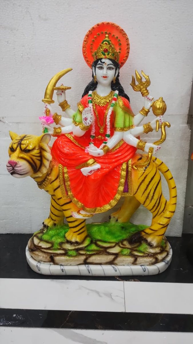 Goddess Durga on Tiger Idol--24 inch 