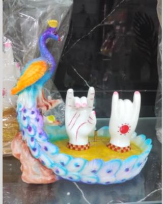 Peacock handkrishna --- 9 inch
