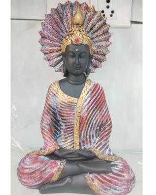 Black Buddha Fan--12 inch 