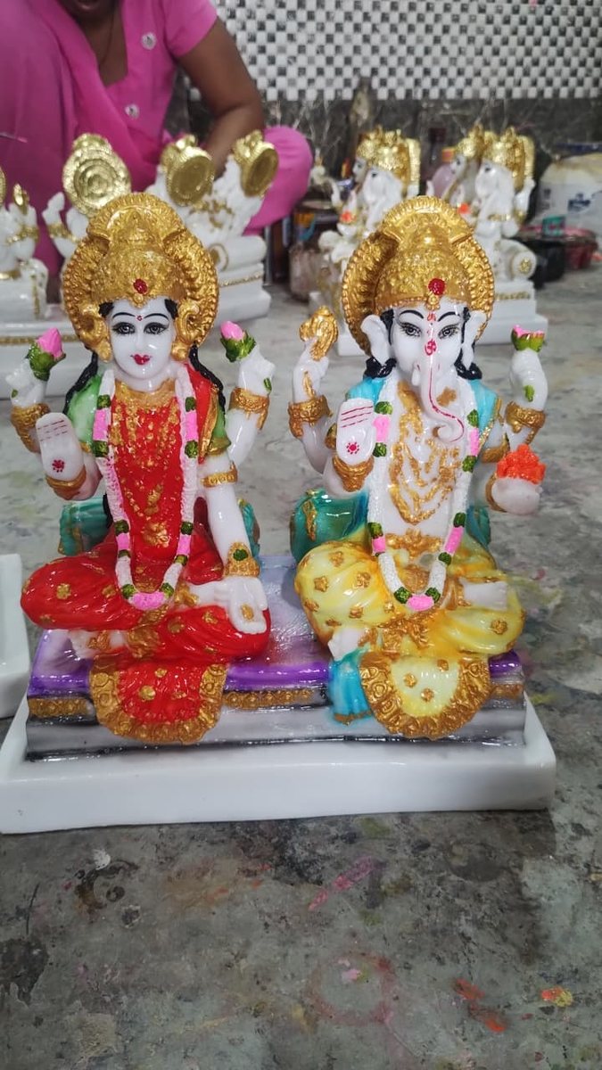 Lakshmi Ganesha Idol Set