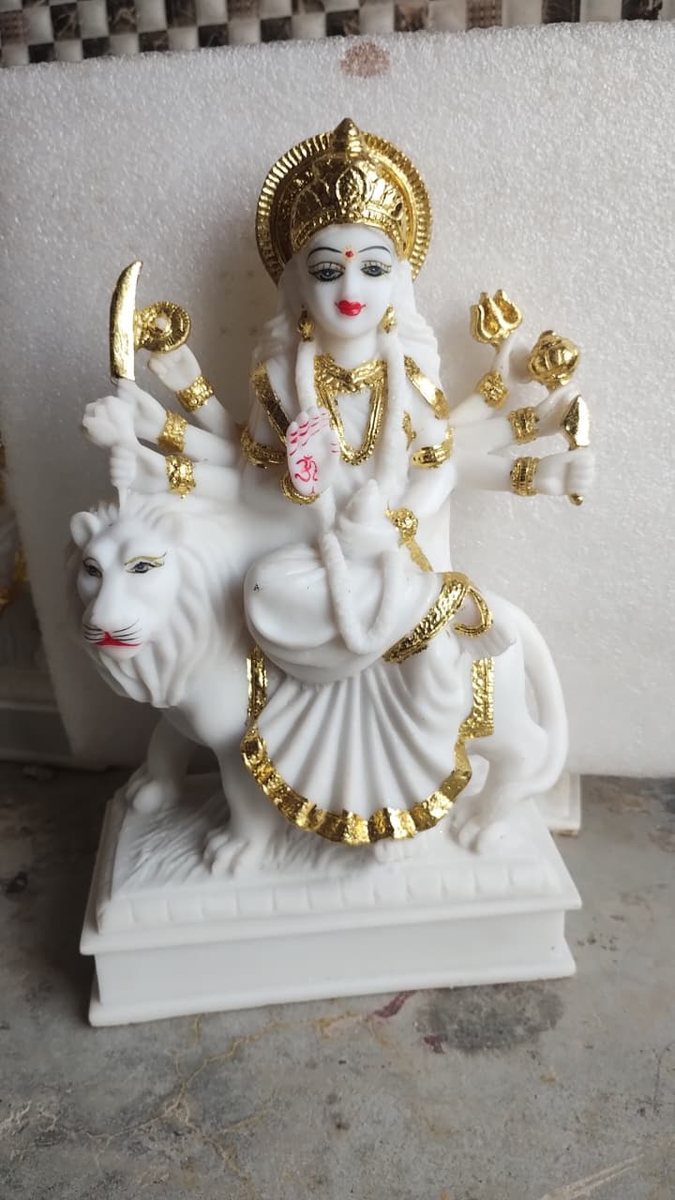 Maa Durga on Lion Murti--12 inch 