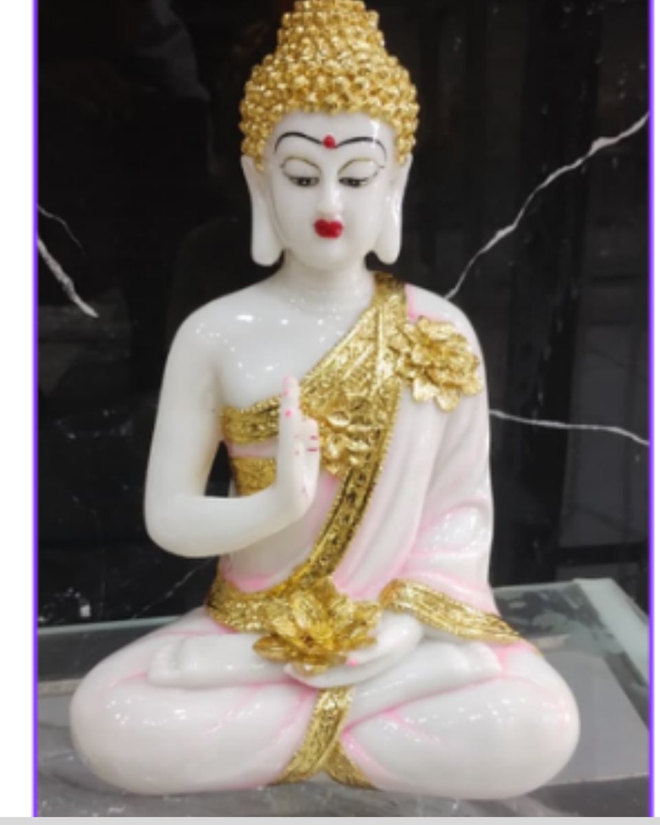 White Buddha Blessing--12 inch 
