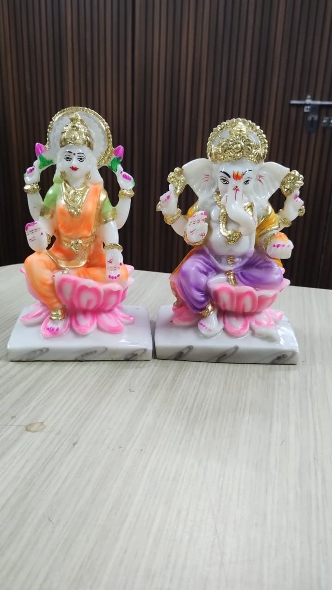 Laxmi Ganesh Divine Pair--7 inch  