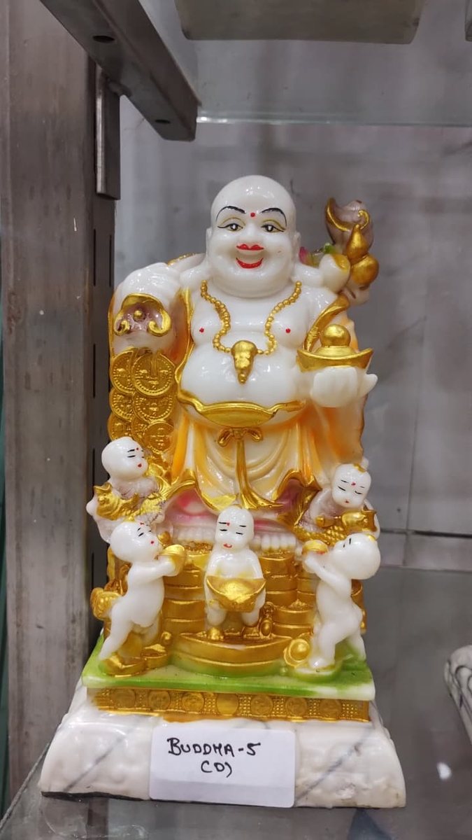 Laughing Buddha Wealth Showpiece--12 inch 
