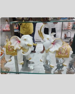 Elephant Pair Showpiece--10/14 INCH 