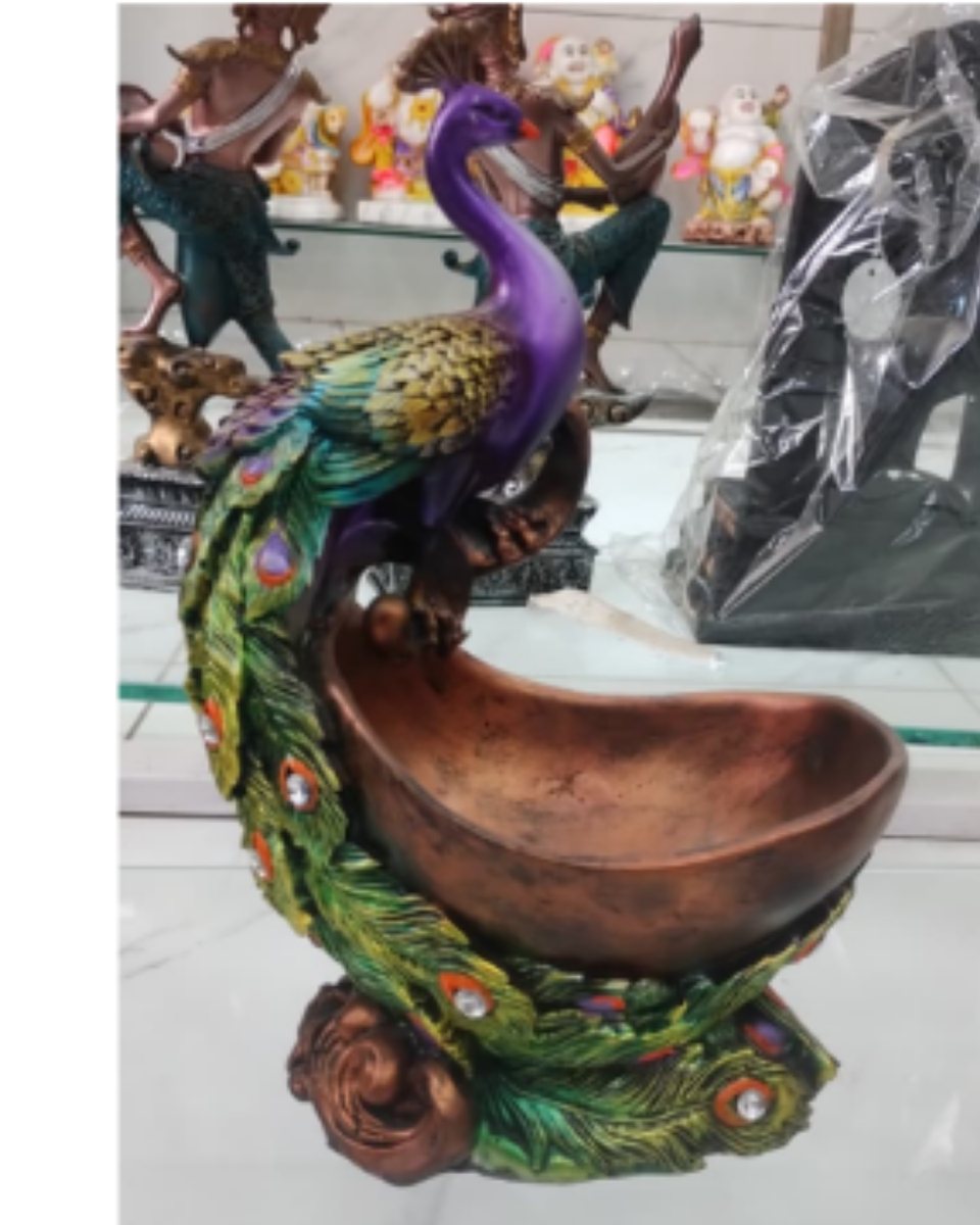 Peacock Bowl Showpiece
