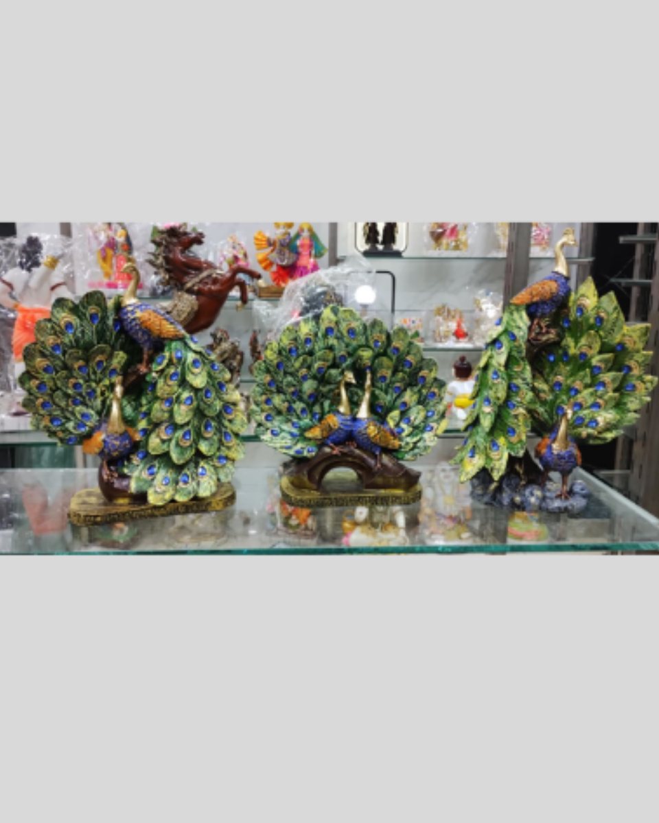 3piece set peacock leaf