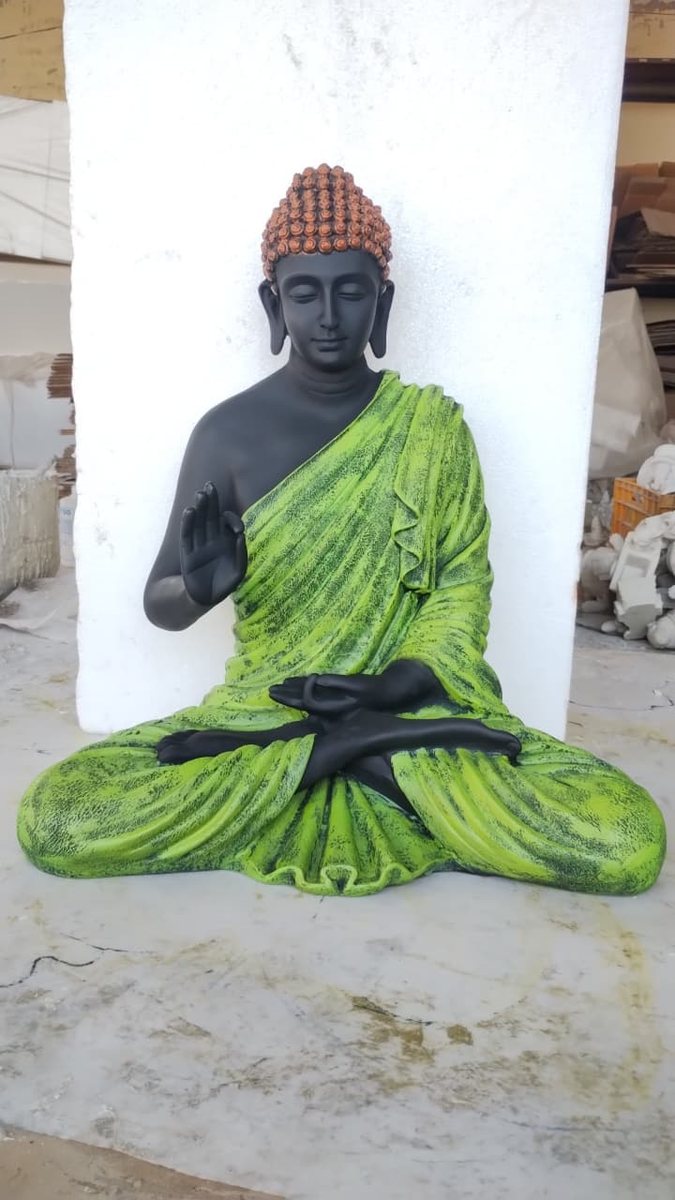 Green Buddha Showpiece--24 inch