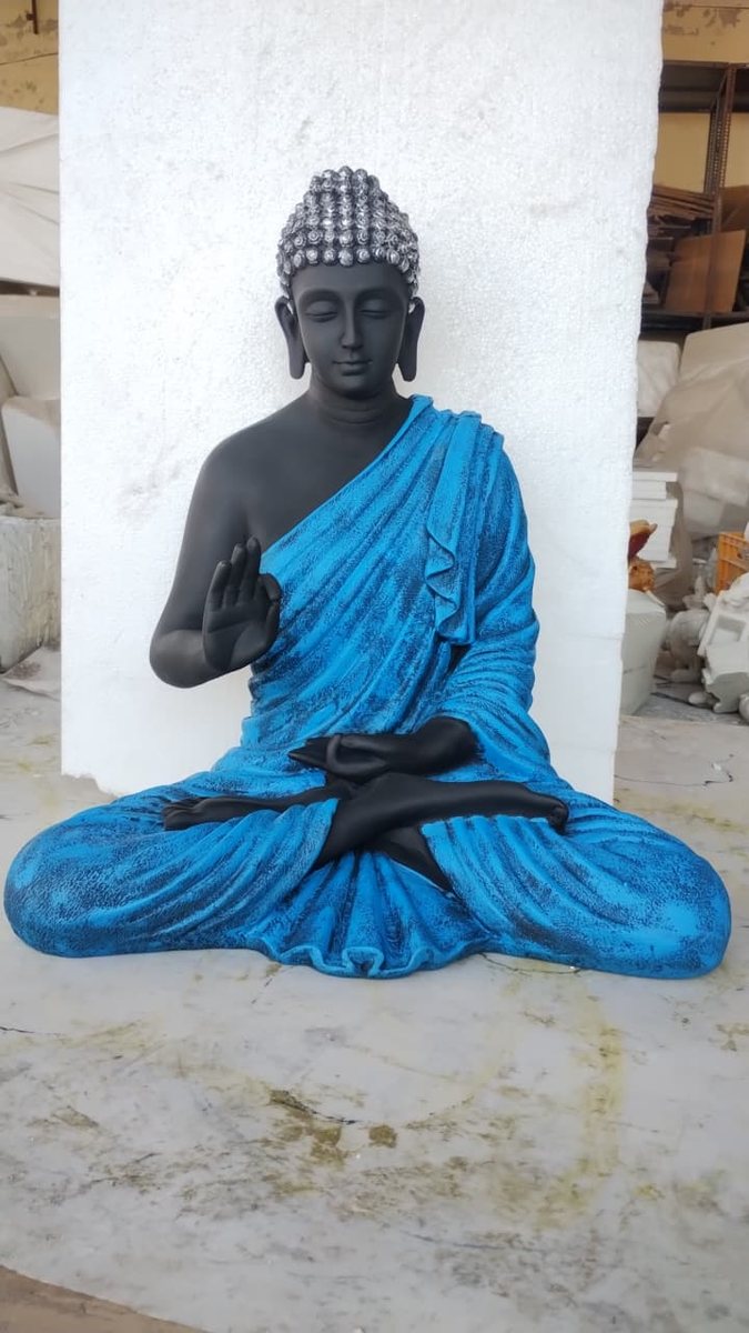Sky Blue Buddha Showpiece--24 inch 