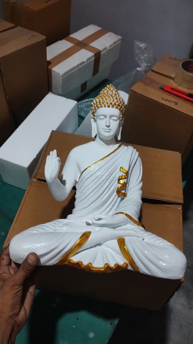 White Buddha Showpiece--24 inch 
