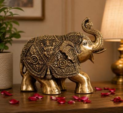 Brass Elephant Statue