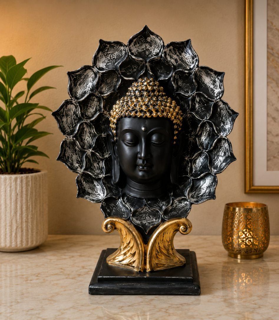 Lotus Head Buddha Showpiece