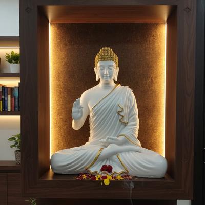 White Buddha Showpiece