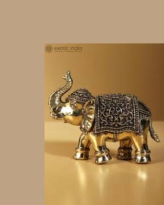 Brass Elephant Statue