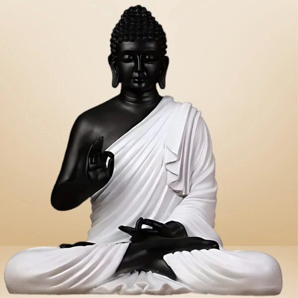 Black & White Buddha Showpiece