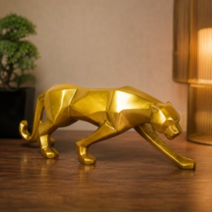 Golden Panther Statue