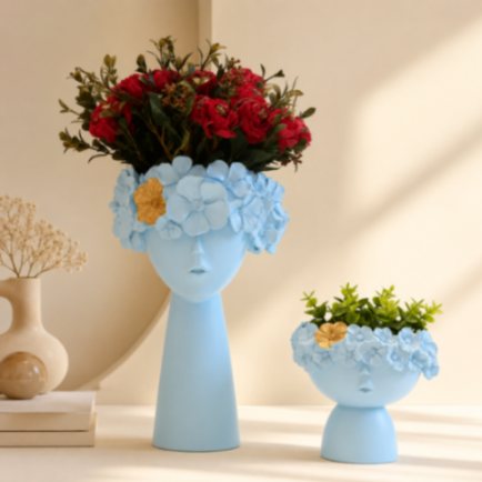 Elegant Face Vase
