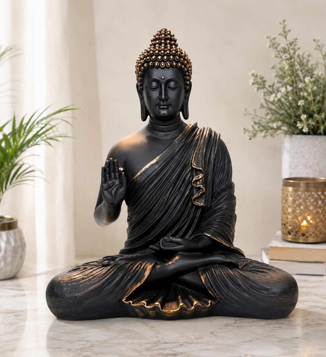 Black Buddha Showpiece